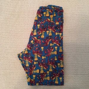 LulaRoe leggings TC Dala Horse (unicorn print)